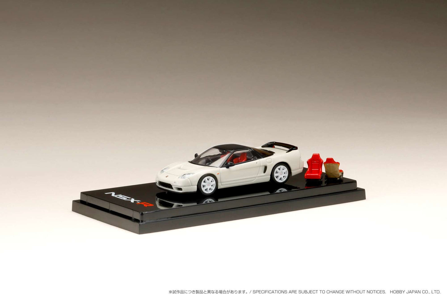 Hobby Japan HJ642015AW Honda NSX-R (NA2) with Genuine Seats Display Model  Championship White