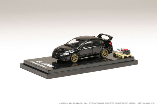 Hobby Japan HJ642021FBK SUBARU WRX STI EJ20 FINAL EDITION FULL PACAKGE  / With Engine Display model Crystal Black Silica