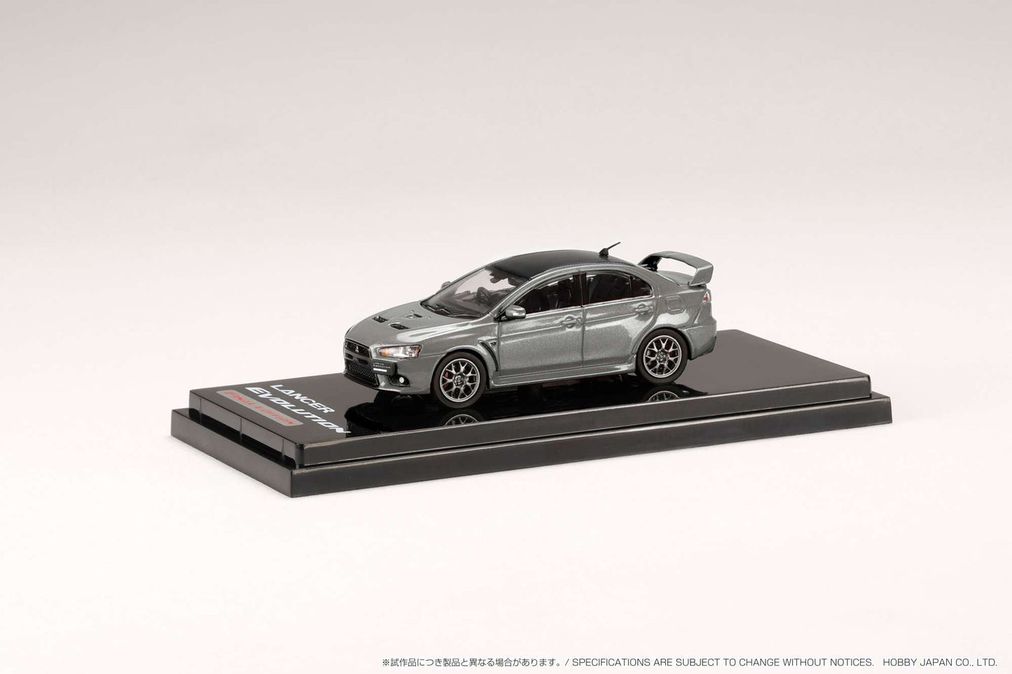 Hobby Japan HJ642053BGM MITSUBISHI LANCER EVOLUTION 10 FINAL EDITION TITANIUM GRAY METALLIC / CARBON ROOF