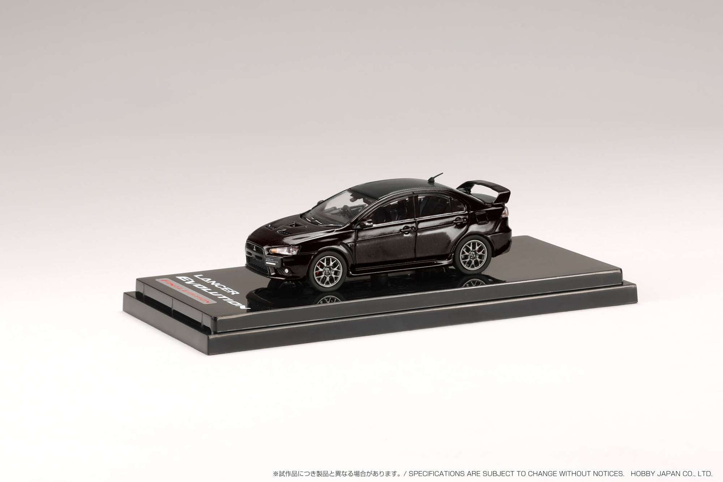 Hobby Japan HJ642053BBK MITSUBISHI LANCER EVOLUTION 10 FINAL EDITION PHANTOM BLACK PEARL