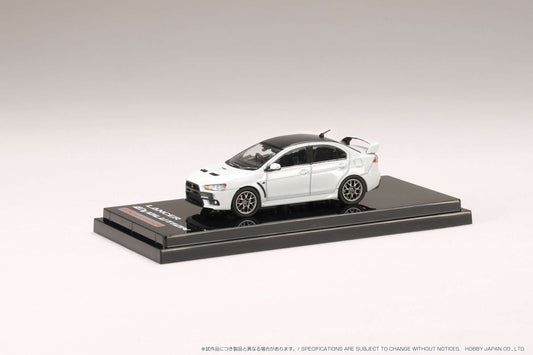 Hobby Japan HJ642053BWP MITSUBISHI LANCER EVOLUTION 10 FINAL EDITION WHITE PEARL / CARBON ROOF